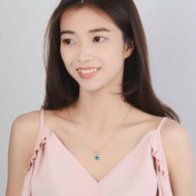 Blue Pentagram Star Necklace 925 Sterling Silver 3 Blue Pentagram Star Necklace 925 Sterling Silver