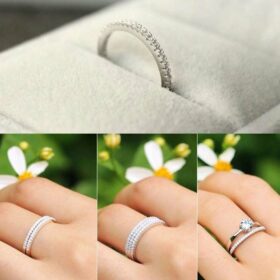 Party Wedding Slim Ring A+ Zircon S925 Sterling Silver
