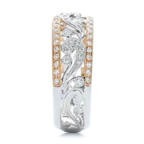 Wedding Engagement 925 Sterling Silver Jewellery Ring Hollow Out Flower Wide Band Bague