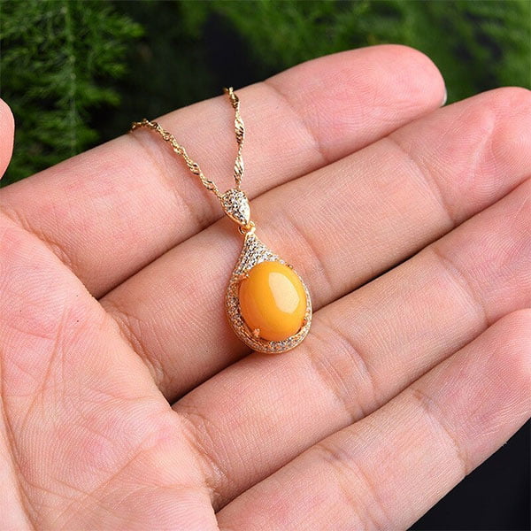 Bague Amber Necklaces 925 Sterling Silver