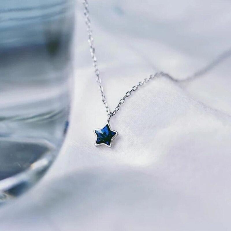Blue Star Necklace 925 Sterling Silver