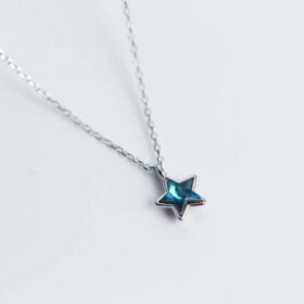 Blue Star Necklace 925 Sterling Silver