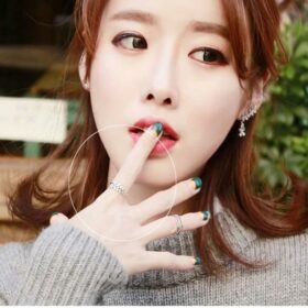 Genuine Leaf Adjustable Ring 925 Sterling Silver