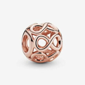 Pink Daisy Pandora Rose Gold Charm 925 Sterling Silver