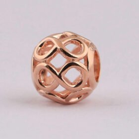 Pink Daisy Pandora Rose Gold Charm 925 Sterling Silver