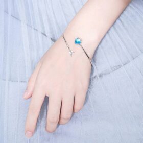 Mermaid Bubble Adjustable Bracelet 925 Sterling Silver