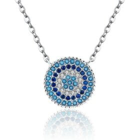 Romantic Zircon Blue Eyes 925 Sterling Silver