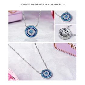 Romantic Zircon Blue Eyes 925 Sterling Silver 5
