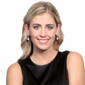 Rose Gold Sparkle Drop Dangle Round Earrings 925 Sterling Silver